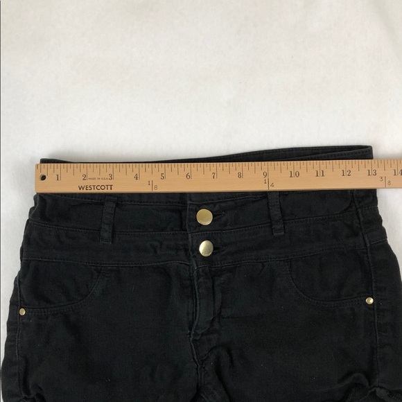 Refuge Black High Waist Women's Shorts Sz 2 (B2) - Picture 6 of 6